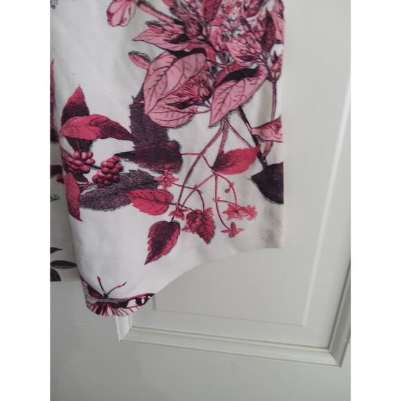 ⏳Y2K Talbot's Petites baby doll tee Dragonfly/Floral Size S Cotton Hippie Earthy - Picture 4 of 6